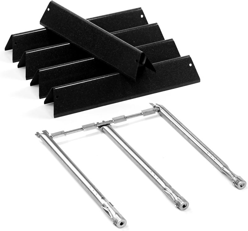 COGRICHBF Spirit E-310 Grill Parts 69787 Burners & 7636 Flavorizer Bars for Weber Spirit and Spirit II 300 E310 S-310 E-320 S-320 E-330 S-330 with Front Mounted, Replacement Parts for Spirit 2 GS4 - Image 1